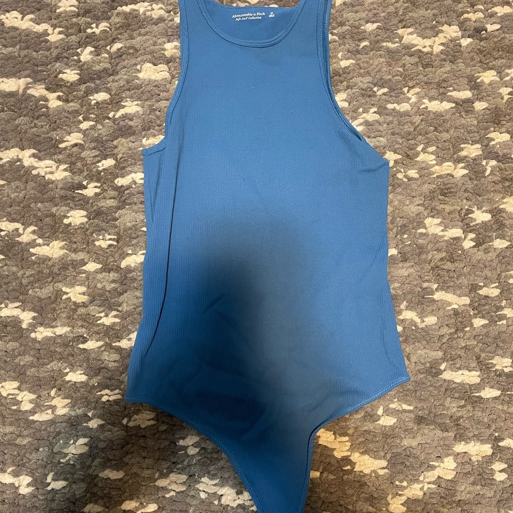 Abercrombie & Fitch Blue Ribbed Top